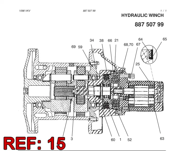 87494939 874 949 39 NYLON SPACER - Sandvik Technical Drawing