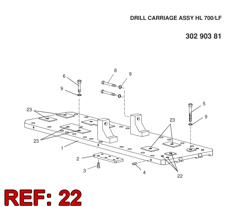 87902509 879 025 09 THread ELEMENT - Sandvik Technical Drawing