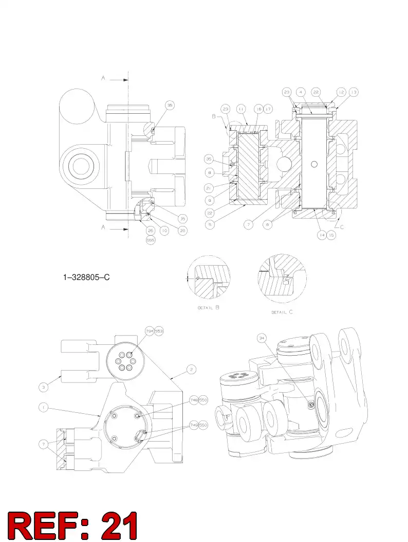 87902639 879 026 39 V-SEAL - Sandvik Technical Drawing