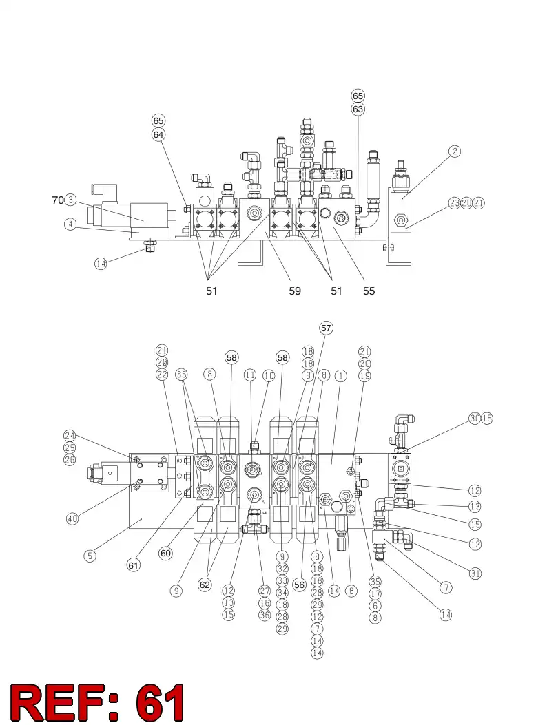 87909030 879 090 30 FLANGE - Sandvik Technical Drawing