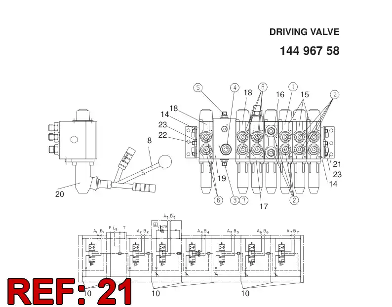 87910779 879 107 79 STUD BOLT - Sandvik Technical Drawing
