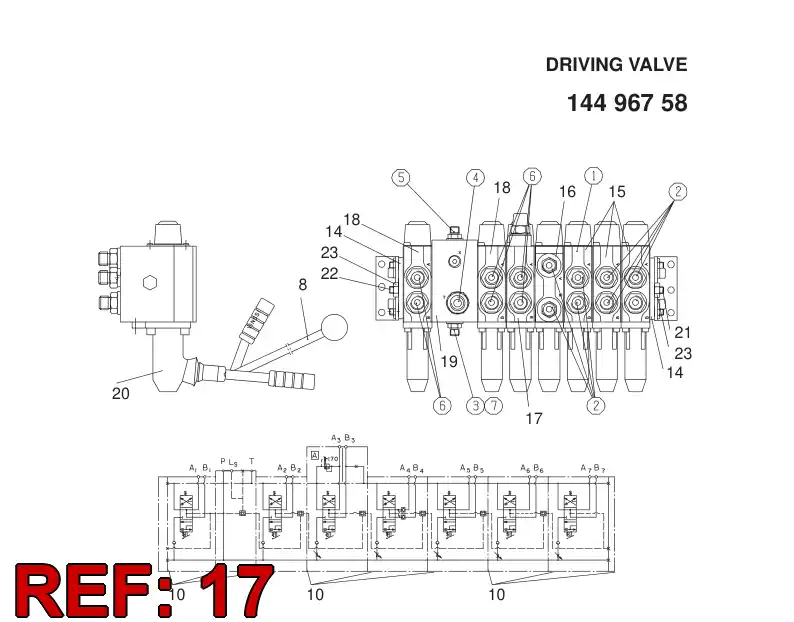 87911109 879 111 09 CENTER CECTION - Sandvik Technical Drawing