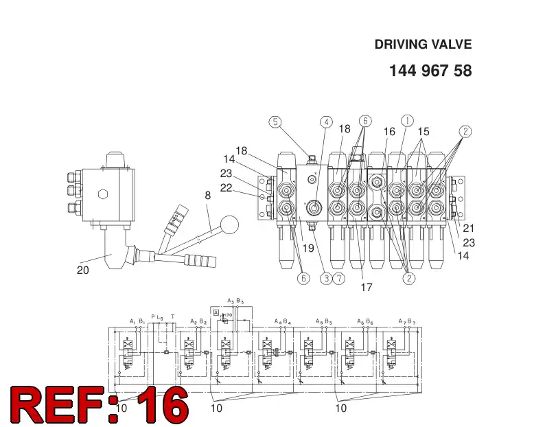 87911379 879 113 79 CENTER CECTION - Sandvik Technical Drawing