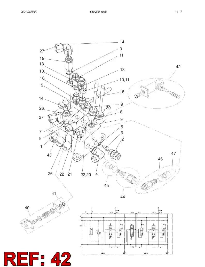 87917049 879 170 49 LEVER - Sandvik Technical Drawing