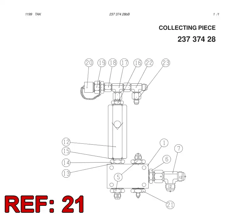 87917609 879 176 09 STRAIGHT THREAD ADAPTER - Sandvik Technical Drawing