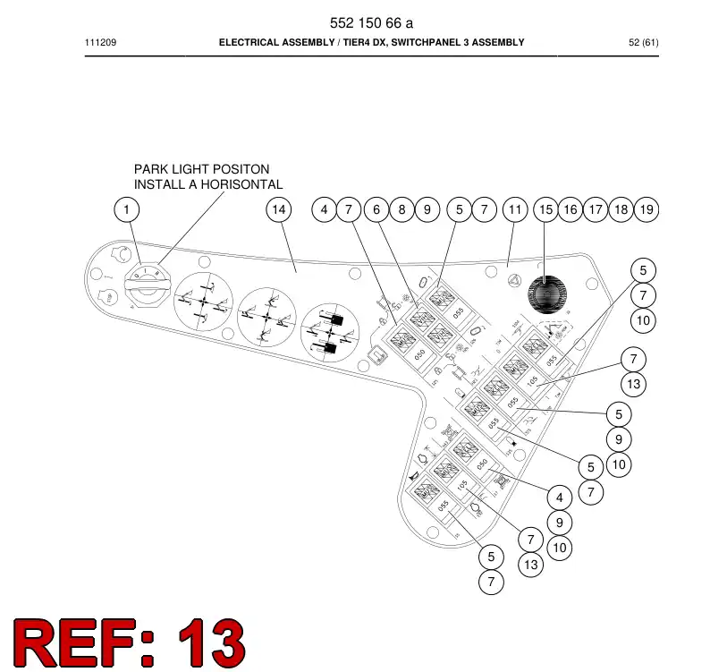 87928109 879 281 09 Switch - Sandvik Technical Drawing
