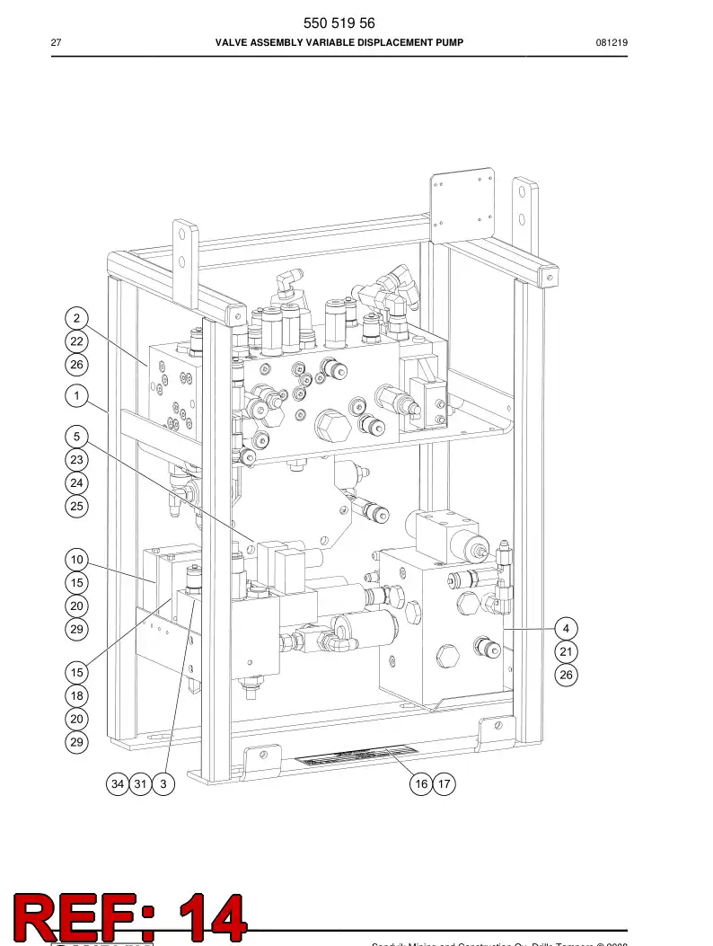 87936789a 879 367 89a Connector, Plug - Sandvik Technical Drawing