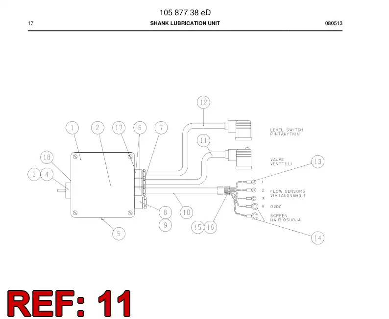 87936809a 879 368 09a Pre-wired plug cable - Sandvik Technical Drawing