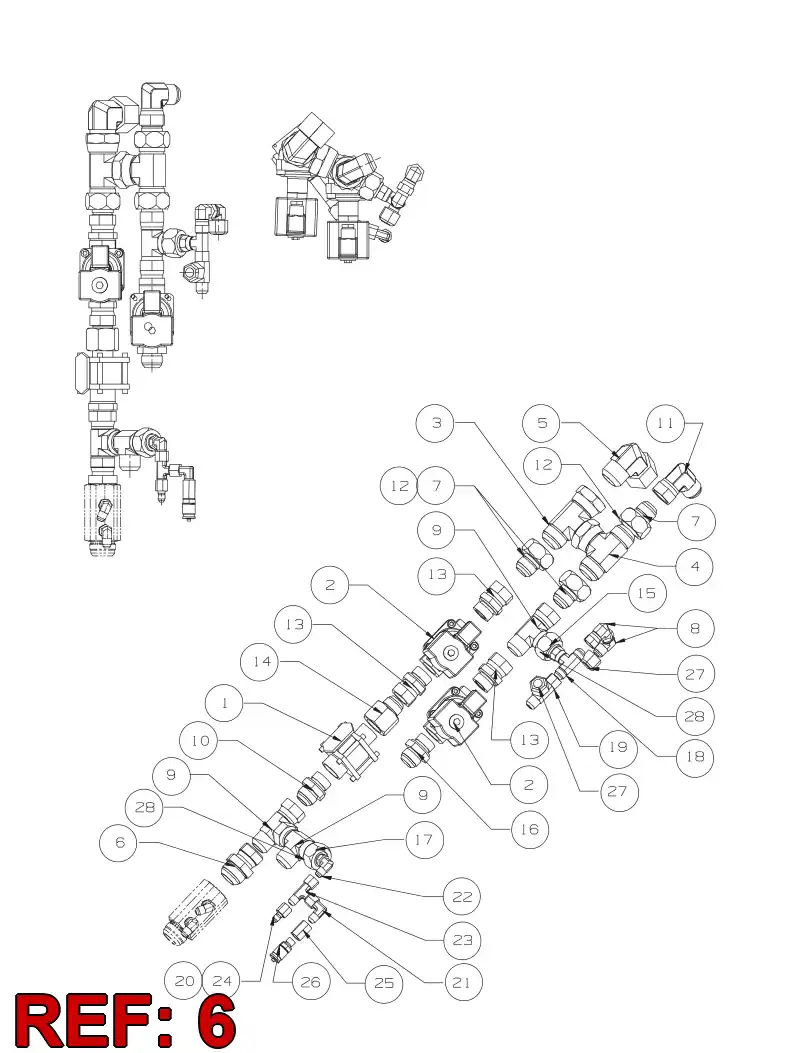 87937009 879 370 09 ADAPTER (HYDRAULIC) - Sandvik Technical Drawing