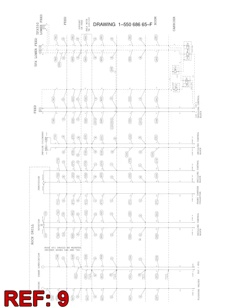 87939689 879 396 89 ADAPTER (HYDRAULIC) - Sandvik Technical Drawing