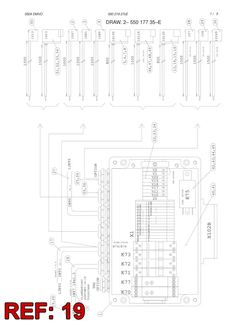 87983819 879 838 19 TERMINAL BOX - Sandvik Technical Drawing