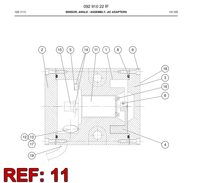 88022359 880 223 59 Sensor, Resolver - Sandvik Technical Drawing