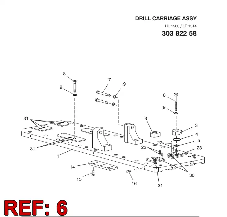 88046759 880 467 59 Hexagon head bolt - Sandvik Technical Drawing
