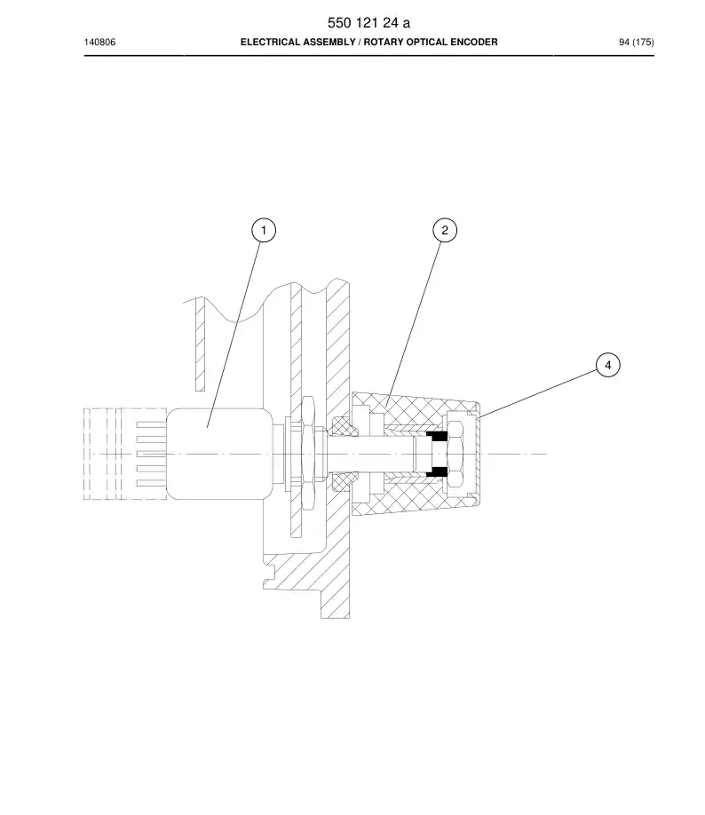 88055519 880 555 19 CODIFICADORES PTICOS GIRATORIOS - Sandvik Technical Drawing