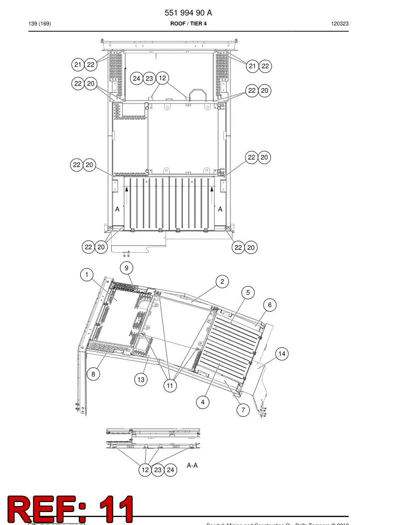 88067159 880 671 59 MANDOS DE ESTRELLA - Sandvik Technical Drawing