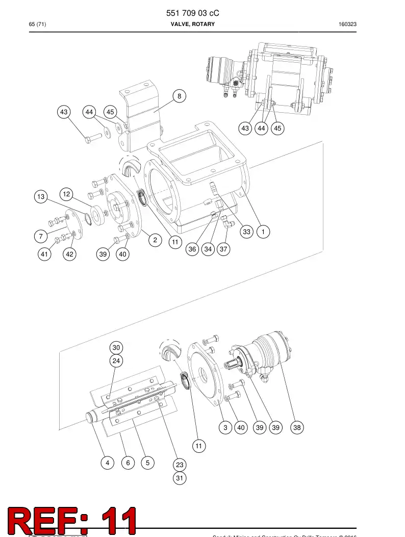 88072269 880 722 69 Seal, Shaft - Sandvik Technical Drawing