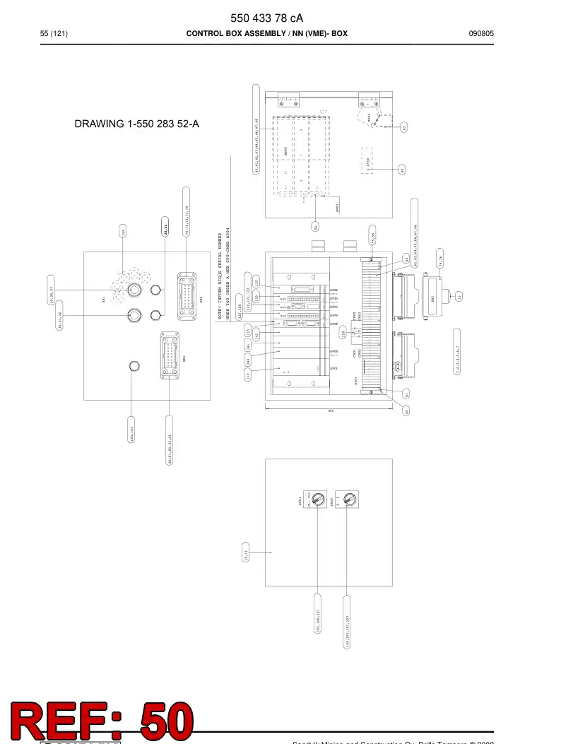 88074719a 880 747 19a Motherboard - Sandvik Technical Drawing