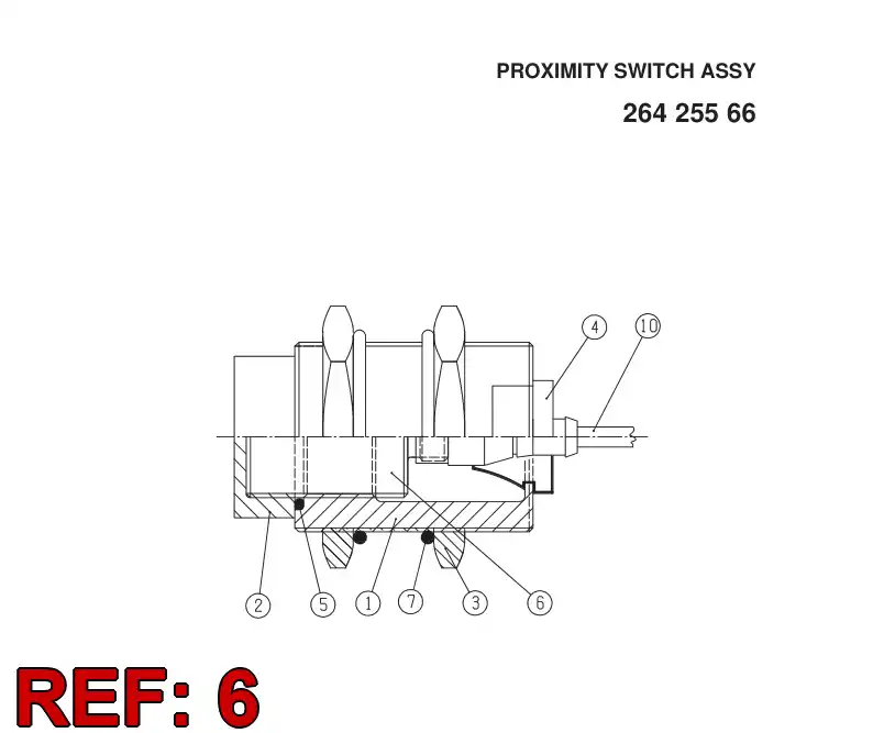 88074979 880 749 79 Inductive proximity switch - Sandvik Technical Drawing