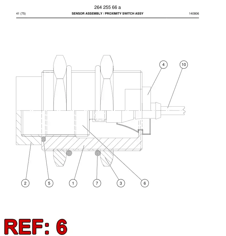 88074979a 880 749 79a INTERRUPTOR, PROXIMIDAD, INDUCTIVO - Sandvik Technical Drawing