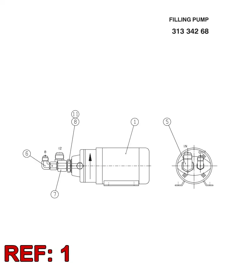 88076329 880 763 29 PUMP UNIT - Sandvik Technical Drawing