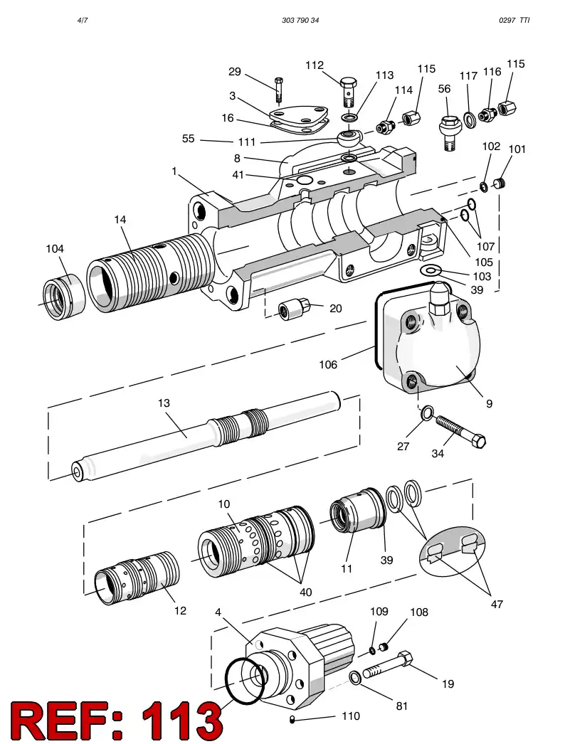 88077909 880 779 09 BONDED SEAL - Sandvik Technical Drawing