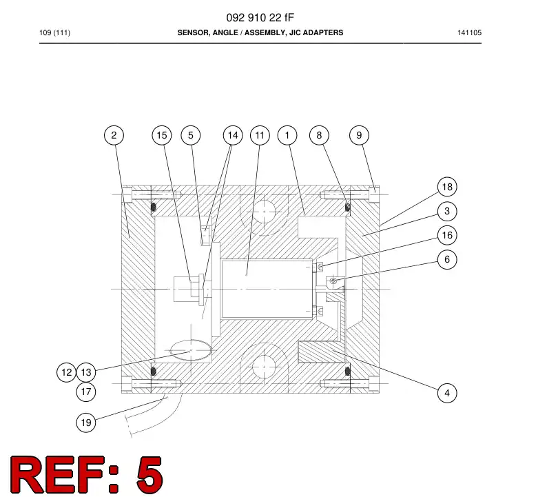 88079509 880 795 09 CABLE CLIP - Sandvik Technical Drawing