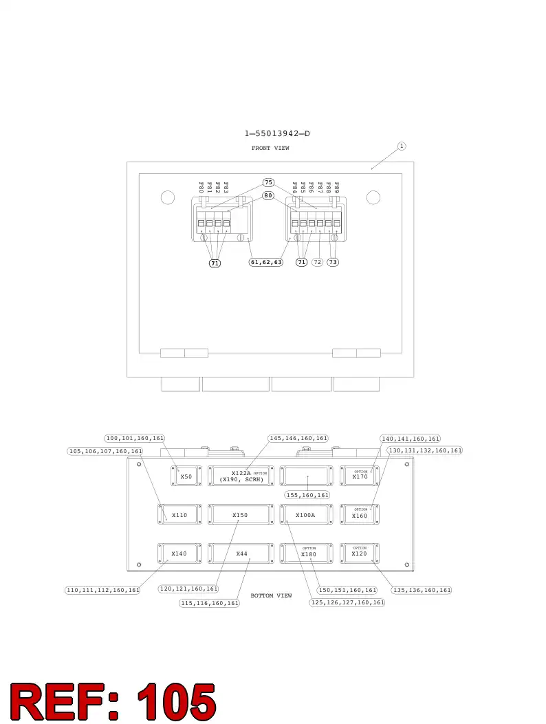 88096669 880 966 69 MANY POLES CLIP CASE - Sandvik Technical Drawing