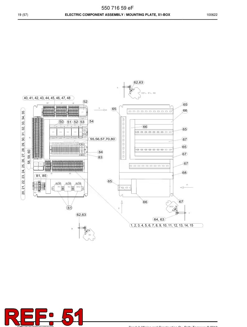 88099289 880 992 89 Diode module - Sandvik Technical Drawing
