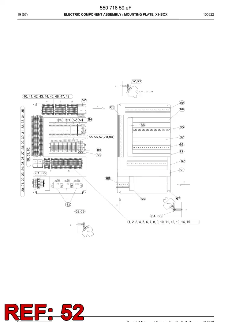 88099309 880 993 09 Diode module - Sandvik Technical Drawing
