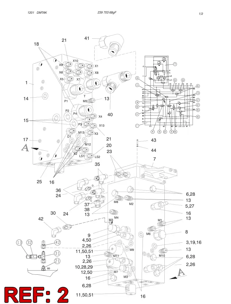 88110859 881 108 59 PRESSURE RELIEF VALVE CARTRIGDE ASSY - Sandvik Technical Drawing
