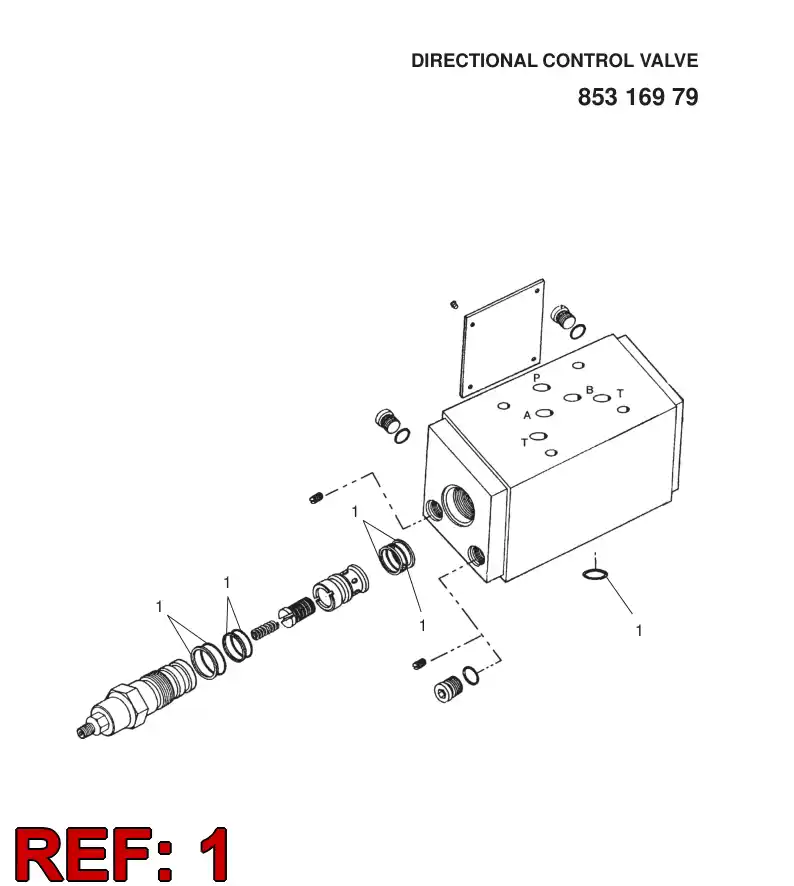 88112909 881 129 09 SEAL KIT ASSY - Sandvik Technical Drawing