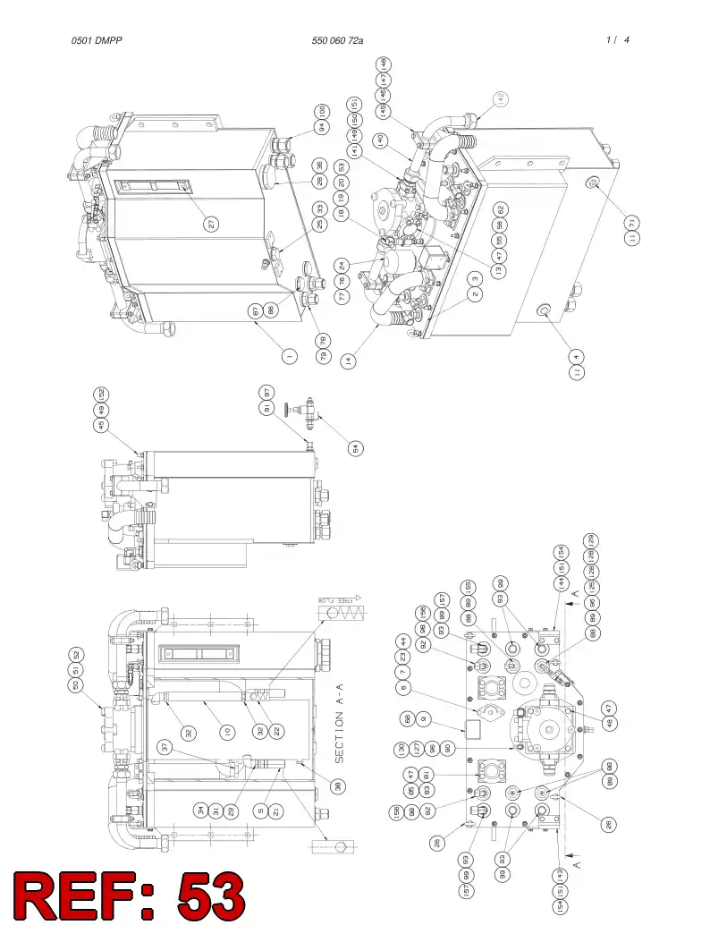 88116249 881 162 49 ELECTRIC INDICATOR - Sandvik Technical Drawing