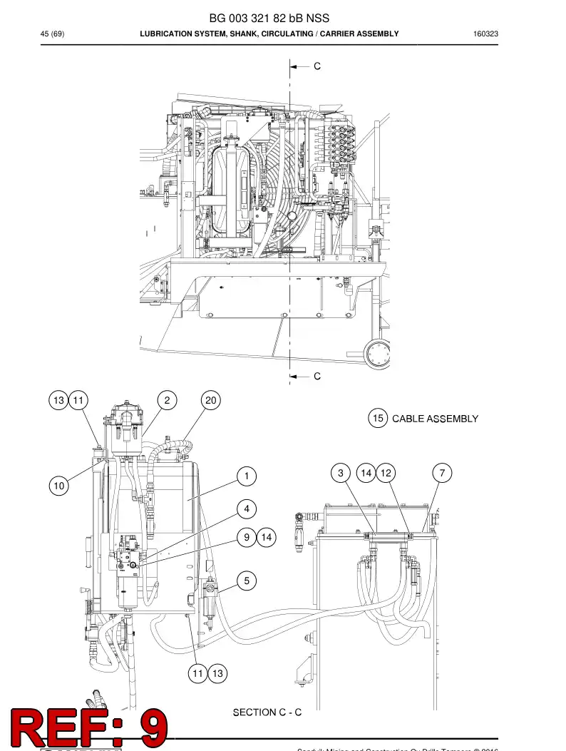 88118399 881 183 99 HEX BOLT - Sandvik Technical Drawing