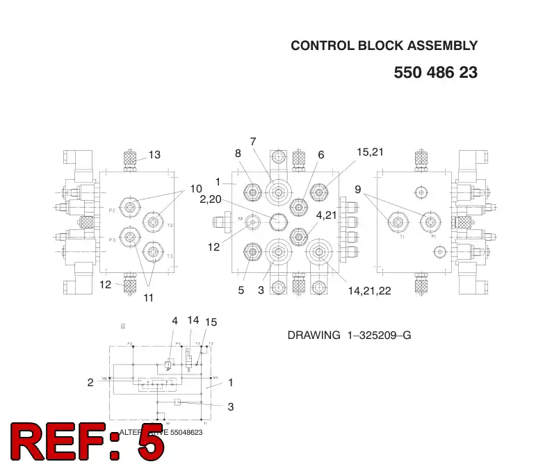 88124539 881 245 39 PLUG+O-RING - Sandvik Technical Drawing