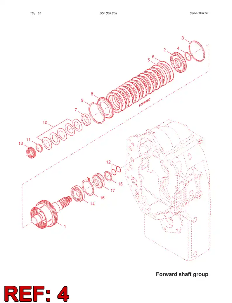 88125139 881 251 39 INNER SEAL - Sandvik Technical Drawing