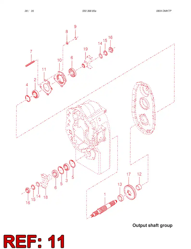 88125829 881 258 29 GASKET - Sandvik Technical Drawing