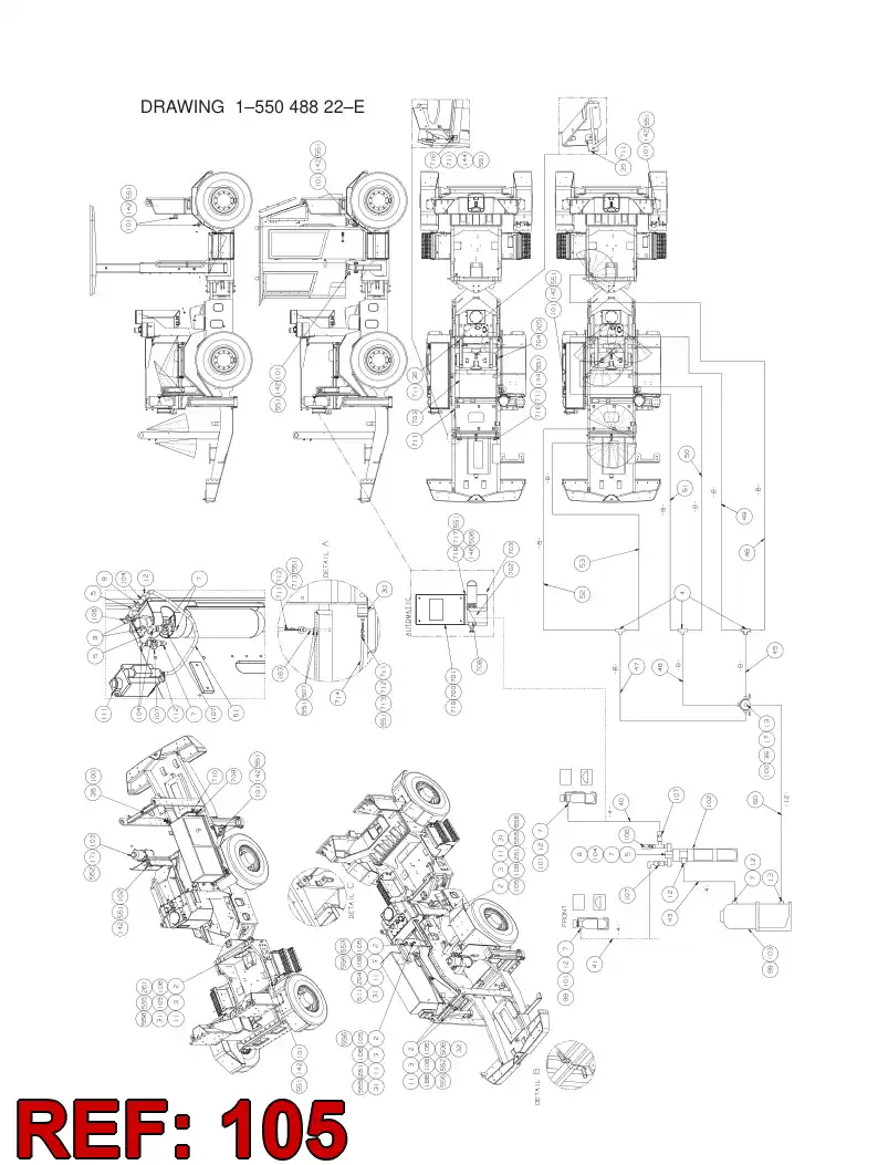 88134029 881 340 29 NOZZLE - Sandvik Technical Drawing