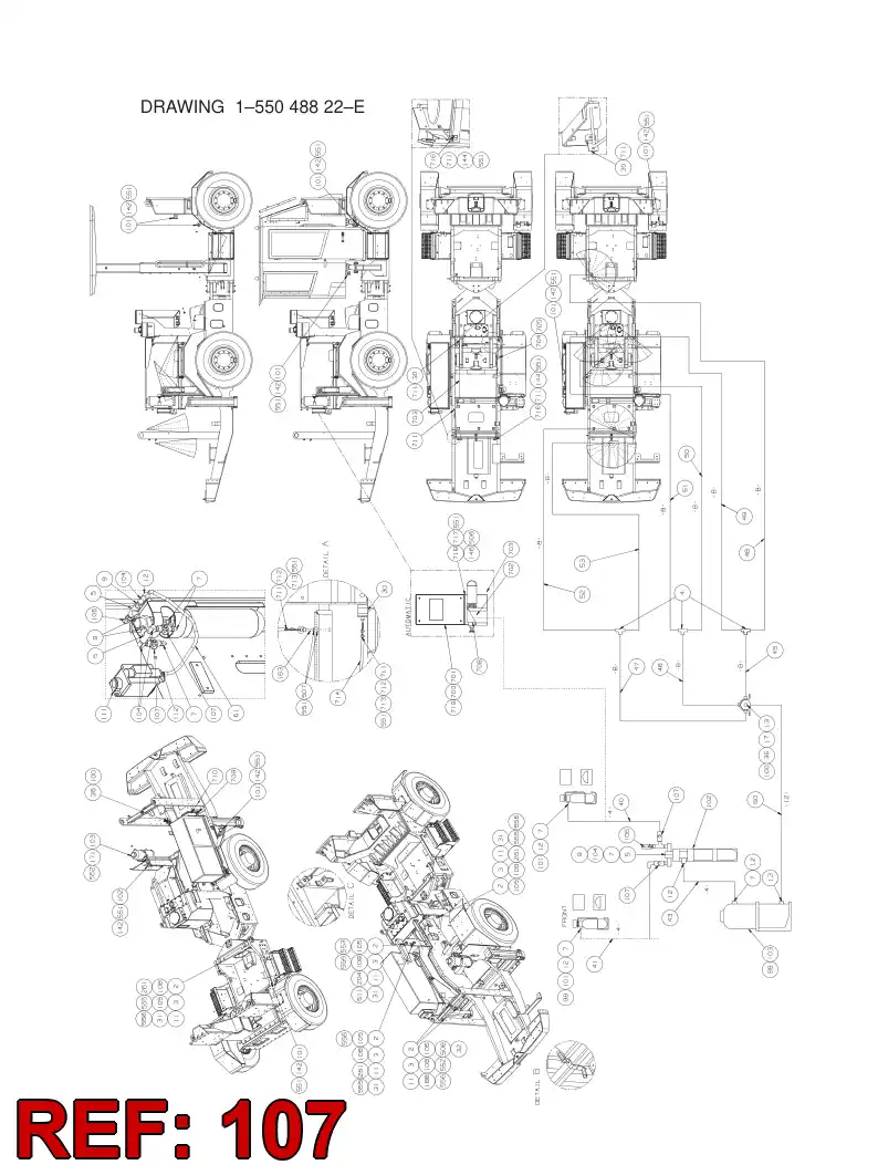 88134719 881 347 19 VLVULA, COMPROBACIN - Sandvik Technical Drawing