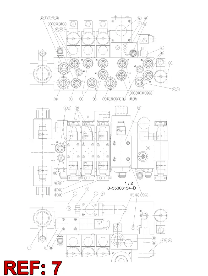 88150049 881 500 49 Valve, Pressure Reducing - Sandvik Technical Drawing