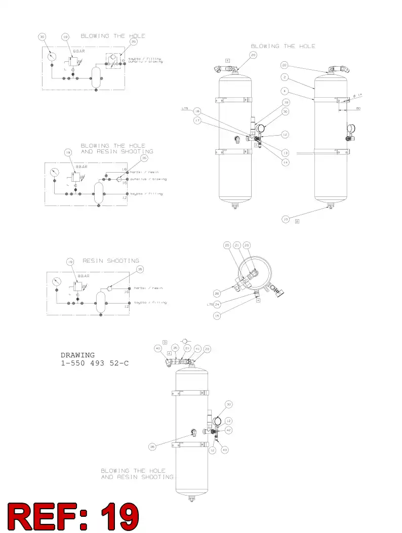 88151599 881 515 99 Valve, Shock Load - Sandvik Technical Drawing