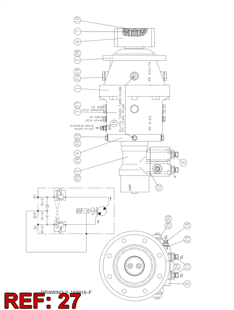 88153229 881 532 29 Seal kit - Sandvik Technical Drawing