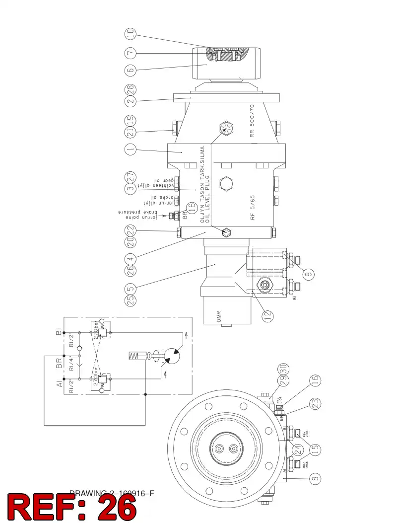 88153359 881 533 59 Seal kit - Sandvik Technical Drawing