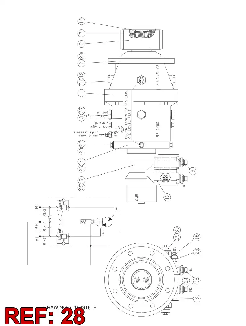 881 534 89 Seal kit - drawing