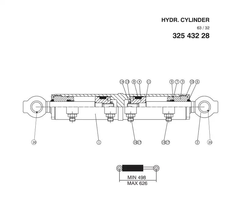88154649 881 546 49 SEAL KIT - Sandvik Technical Drawing