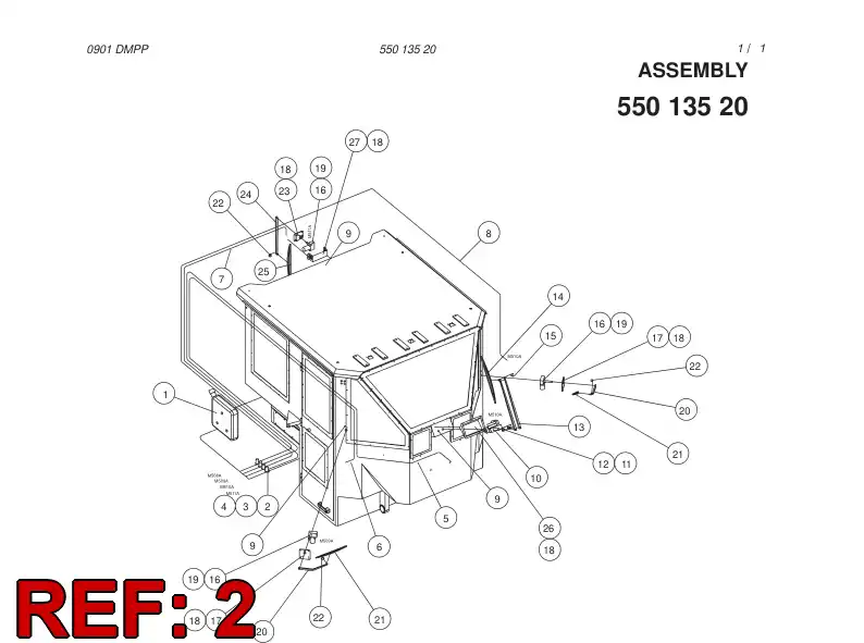 88162659 881 626 59 PUMP - Sandvik Technical Drawing