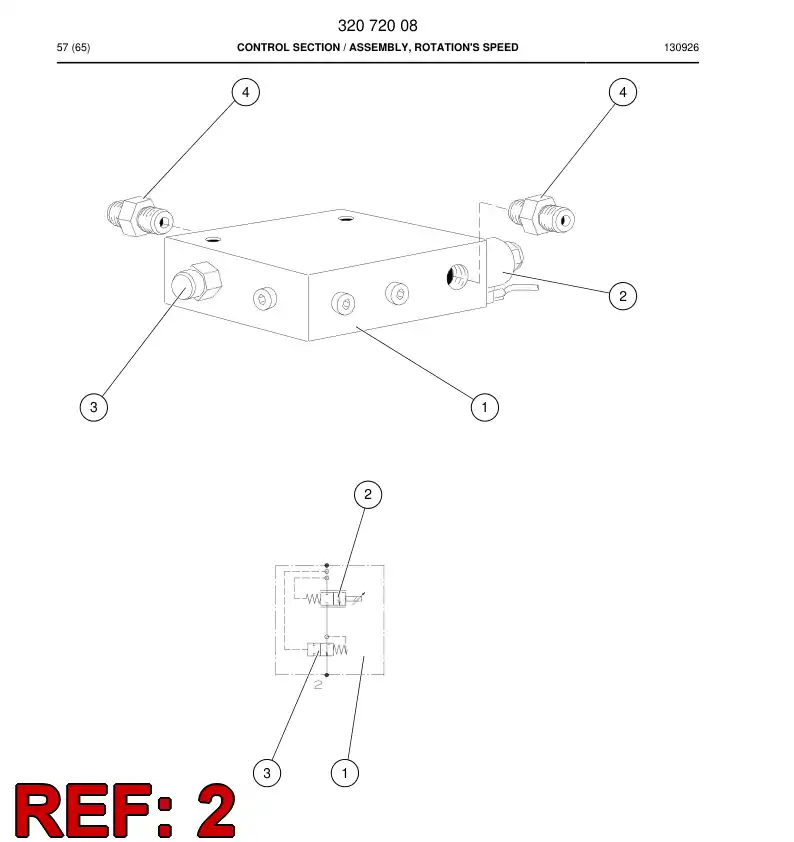88171269 881 712 69 VLVULA, CONTROLE DE FLUXO - Sandvik Technical Drawing