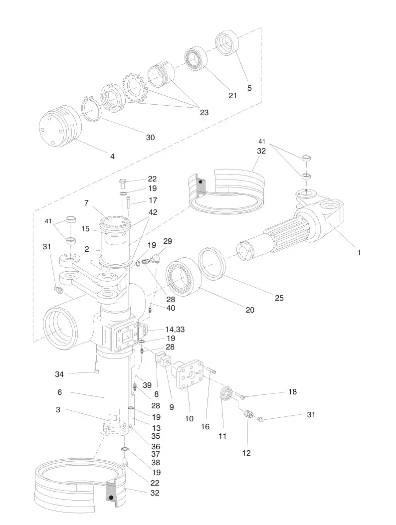 88185769 881 857 69 SEAL KIT - Sandvik Technical Drawing