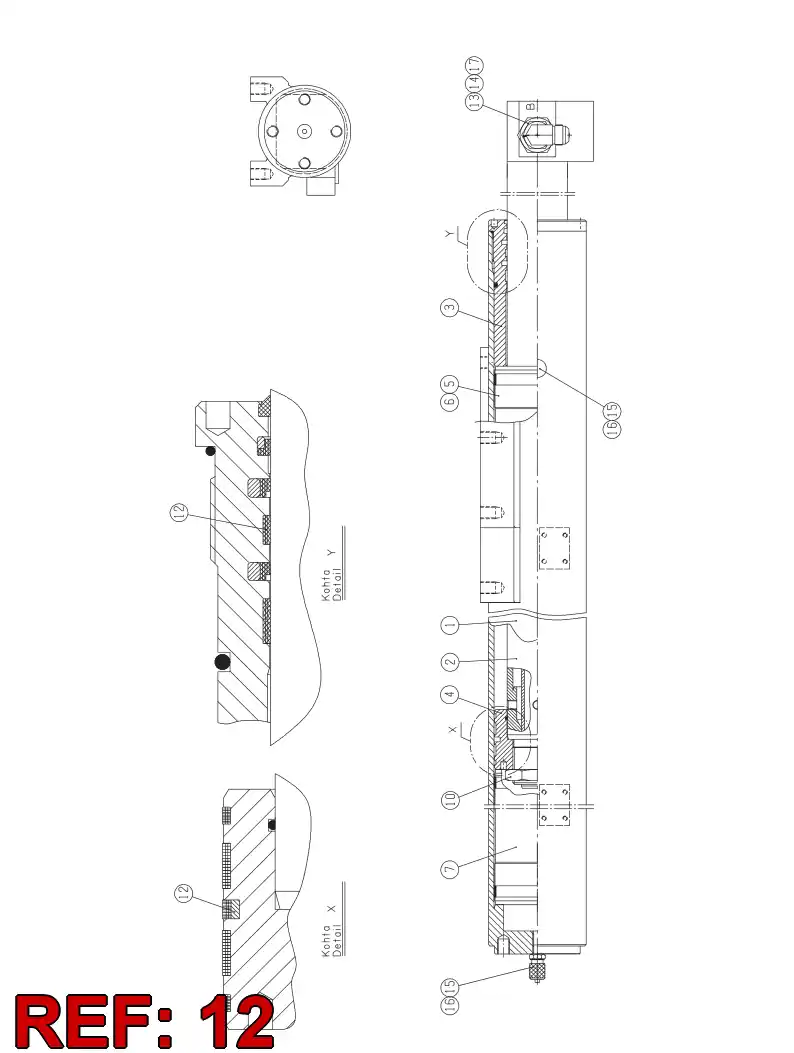 88189709 881 897 09 SEAL KIT - Sandvik Technical Drawing