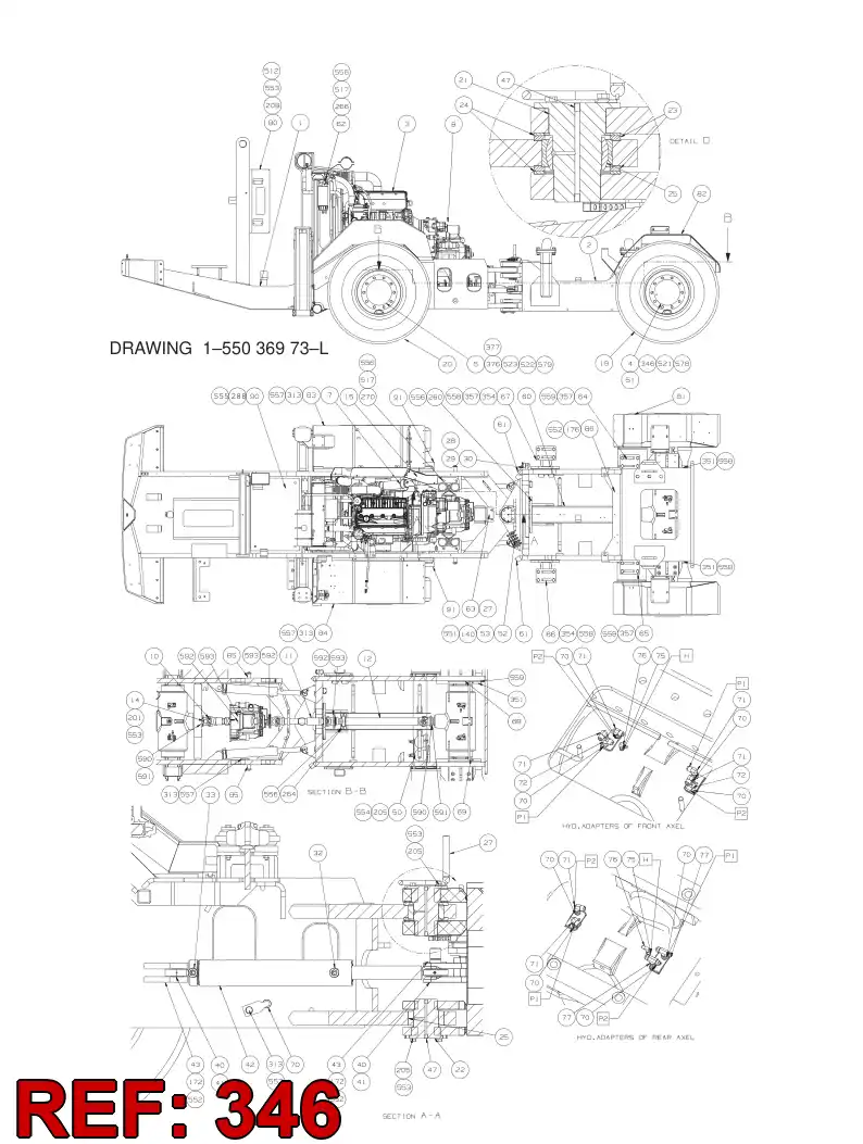 88195799 881 957 99 BOLT - Sandvik Technical Drawing