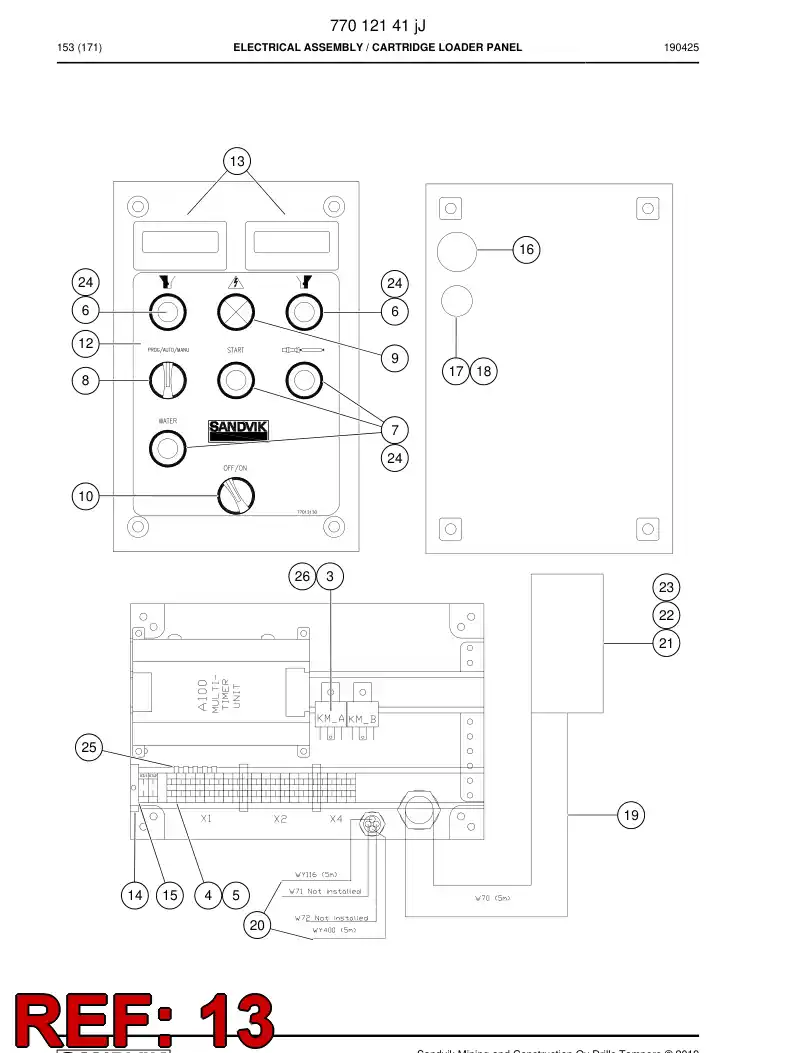88210999 882 109 99 Counter - Sandvik Technical Drawing